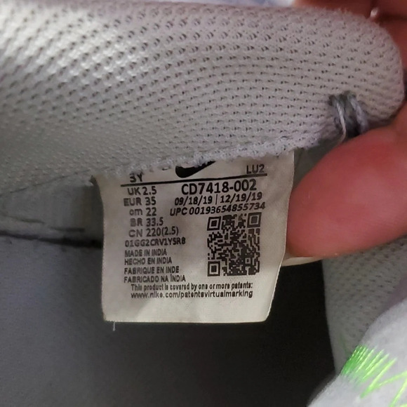 Nike Air Force 1 Kids Sneakers Shoes 3Y - Picture 9 of 11